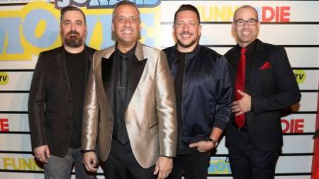 Brian Quinn with Impractical Jokers cast